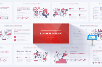 Comprehensive Business Concept Keynote Infographics